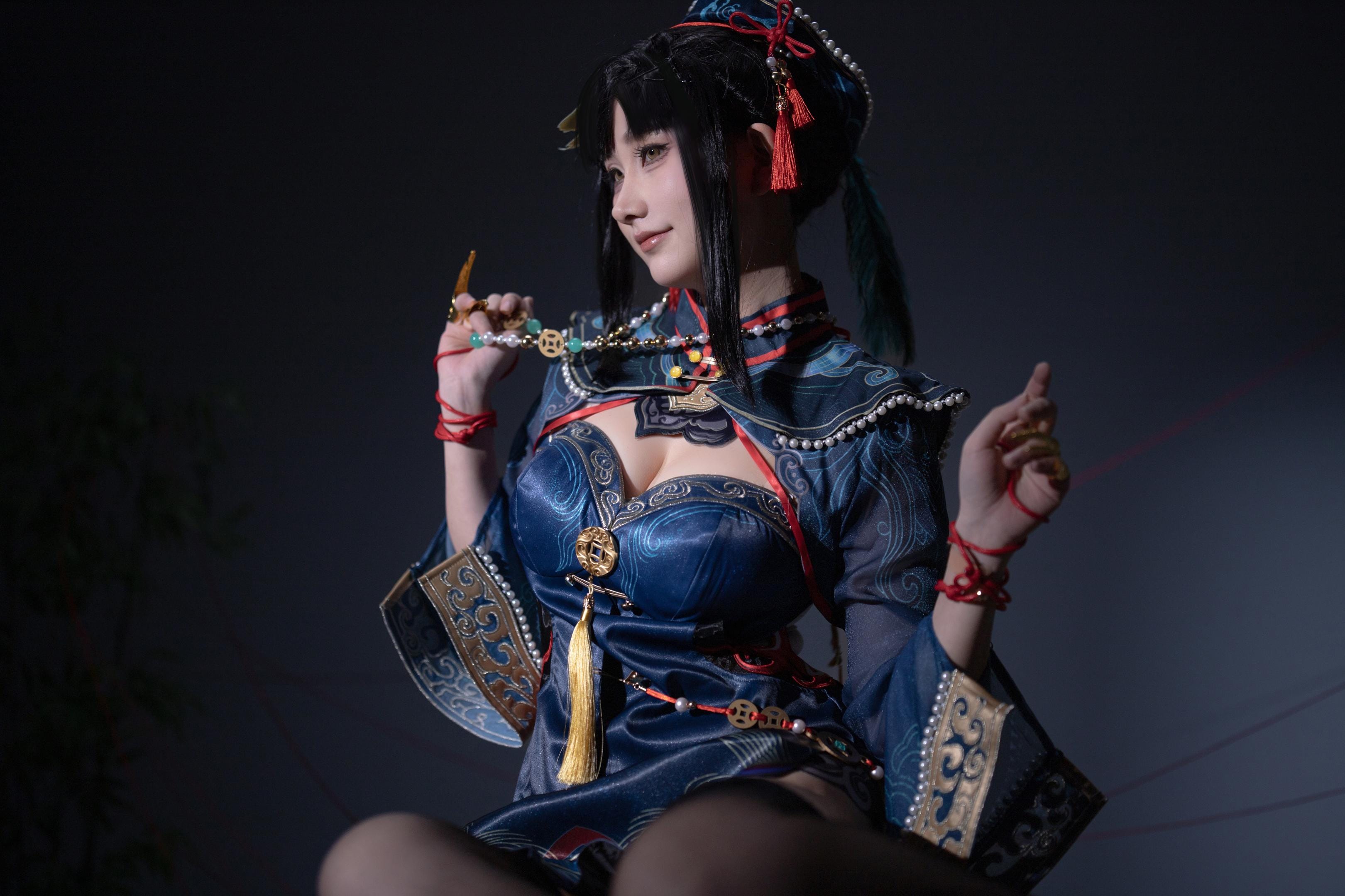 梓貓AzuNyan - 永劫無間 玉玲瓏 小僵尸墨行衣 14P